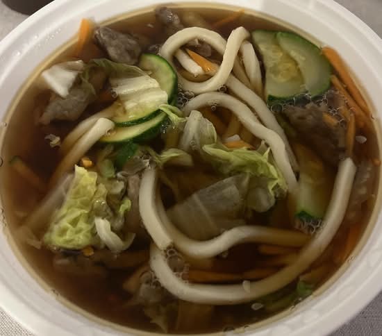 117a Beef Udon in Soup