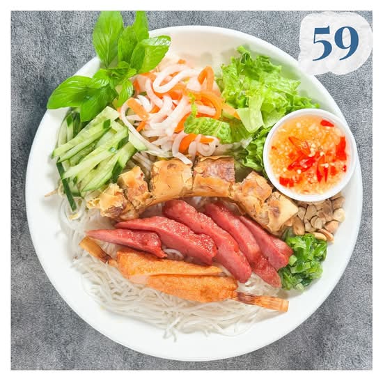 59.Bun Cha Gio Nem Nuong Chaotom
