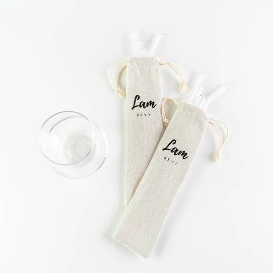 Glass Straw Set (4 pcs)