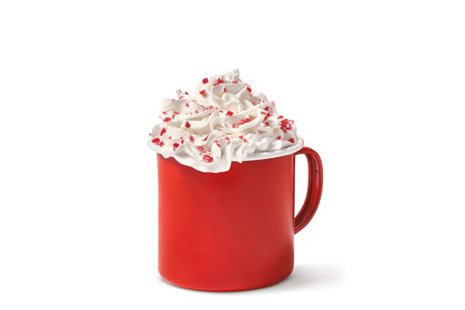 Chocolat chaud a la canne de bon bon