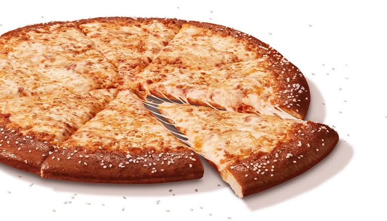 Pretzel Crust with Pizza Sauce & Cheese