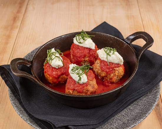 Meatballs with Burrata