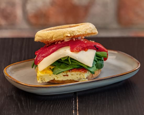 Roasted Red Pepper Breakfast Sandwich