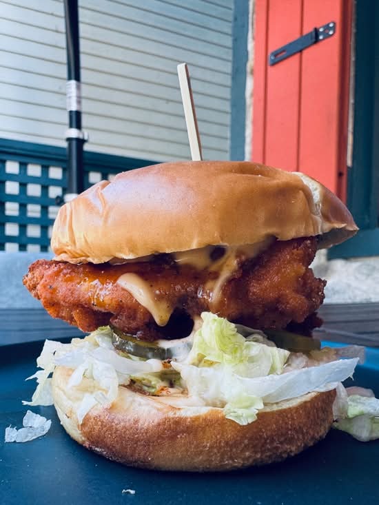 Cajun Honey Chicken Burger