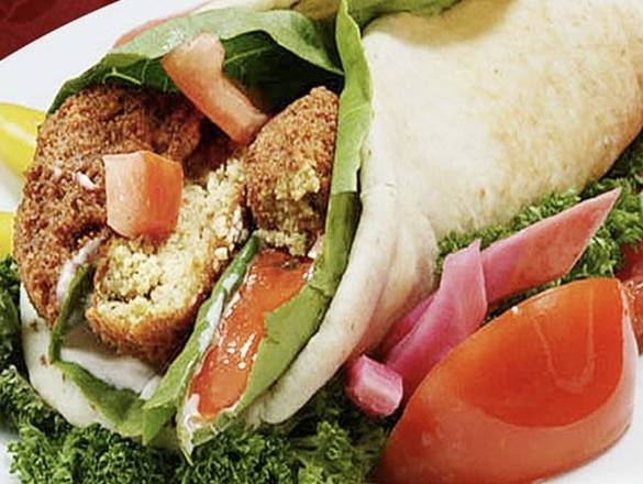 Falafel Veggie Pita Wrap