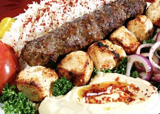 Shish Kabab and Shish Taouk Platter