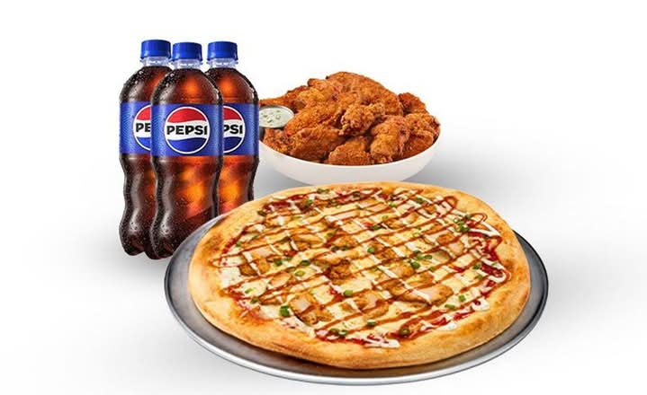 Pizza & 16 Pcs Dusted Wings