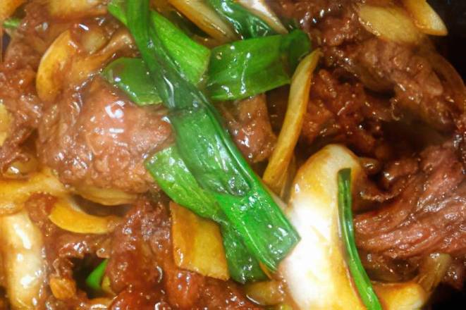 64. Beef with Green Onions