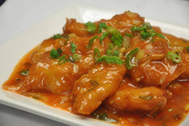 14. Fried Fish in Red Chili Sauce