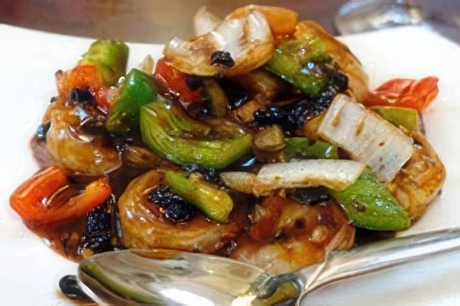 22. Prawns in Black Bean Sauce