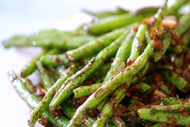 82. Fried Green Bean Szechuan Style