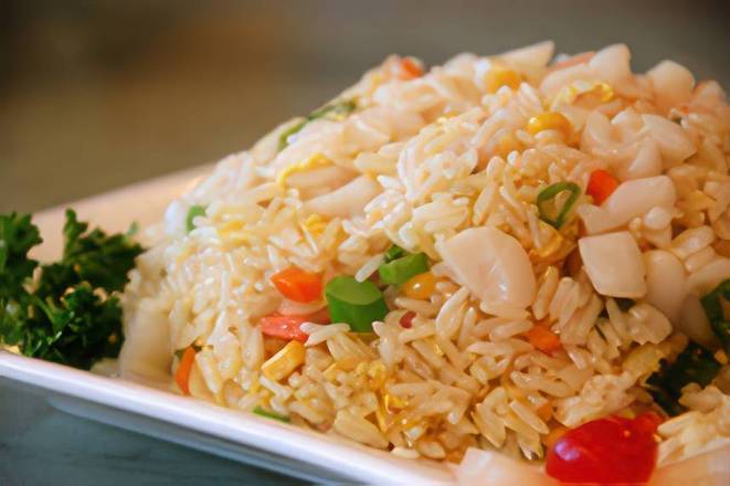 93. Szechuan Fried Rice with Chicken and Shrimp