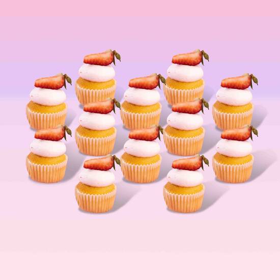 Mini Strawberry Cupcake Box