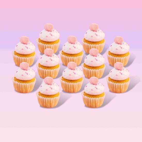 Mini Cotton Candy Cupcakes Box