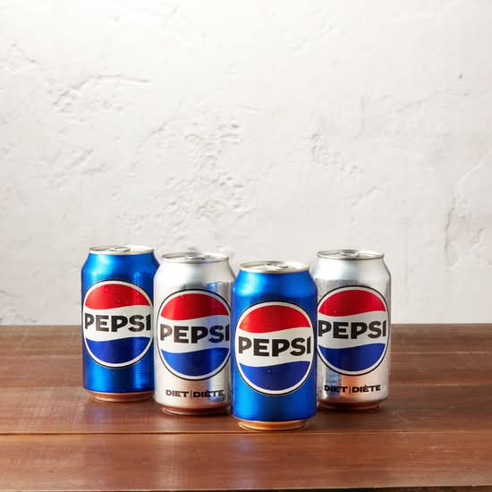 4 Canned Pepsi Drinks