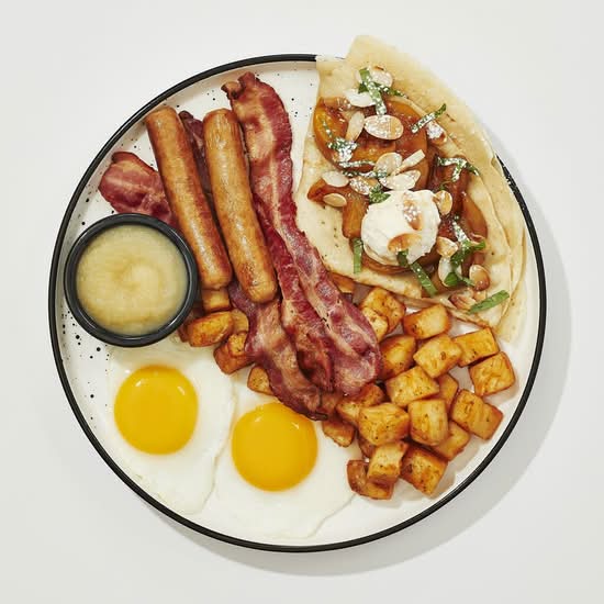 Peach Crepe Combo / Combo Crêpe Pêches