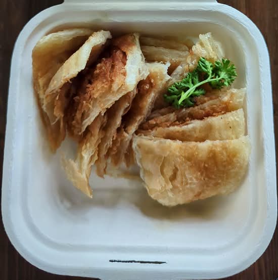 Roti with Red Curry