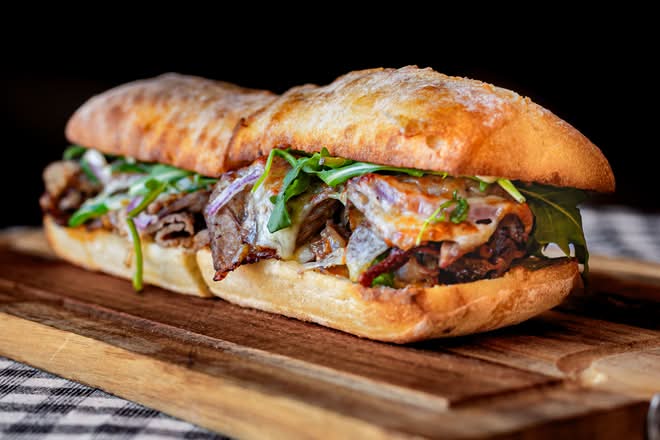 Hot Philly Sandwich
