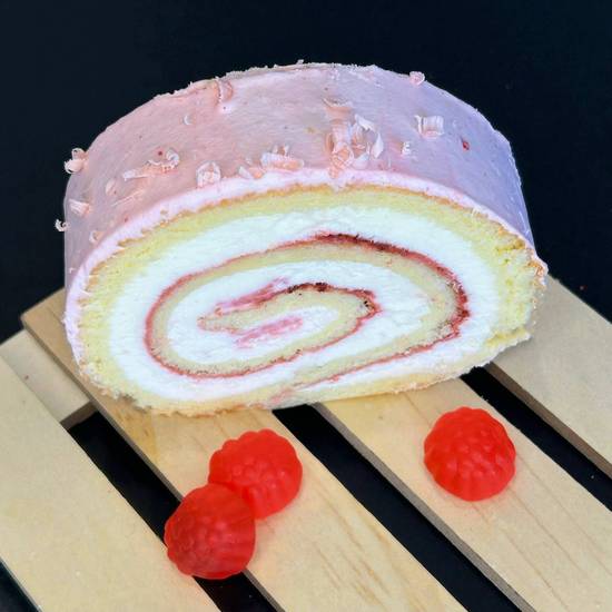 Raspberry Roll cake