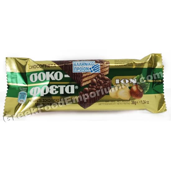 Ion Sokofreta Milk Chocolate Hazelnut 38 Grm