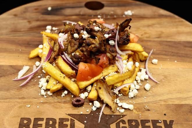 Chicken Gyro Loaded Greek Fries