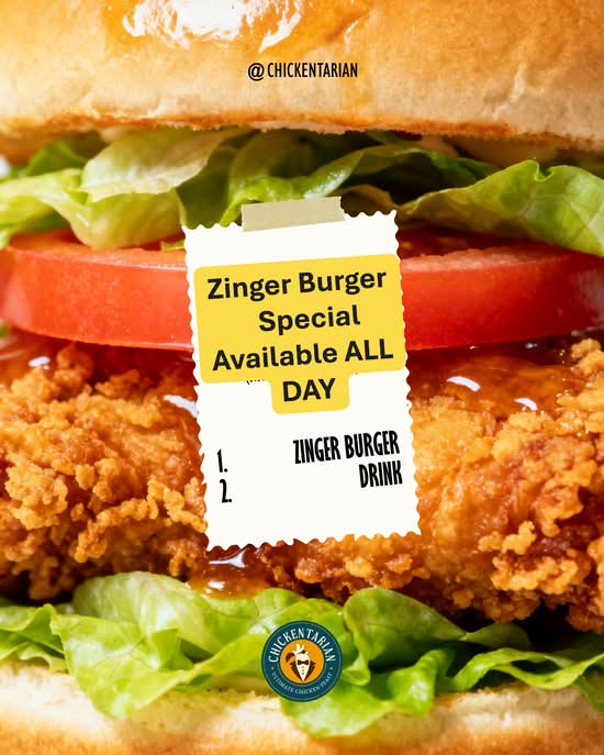 Zinger Burger Special