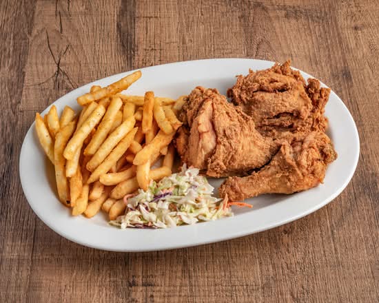 3pc Karachi Broast (With Fries and Coleslaw)