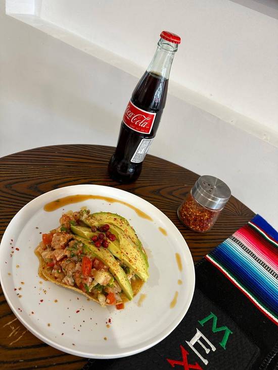 Tostada de Ceviche de pescado