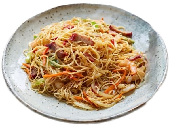 Stir-fried Vermicelli with Assorted Meat and Bean Sprout