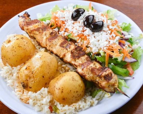 Chicken Souvlaki Meal