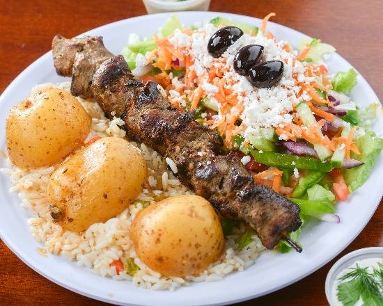 Pork Souvlaki Meal
