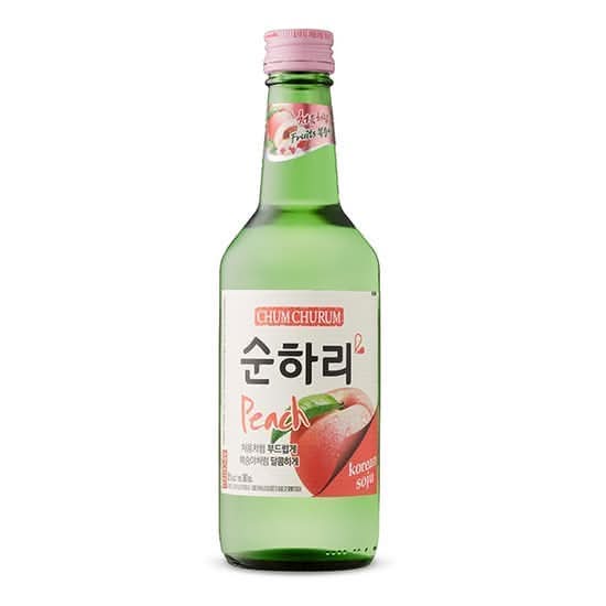 Soonhari Peach Soju (12%25 ABV) (360 mL)