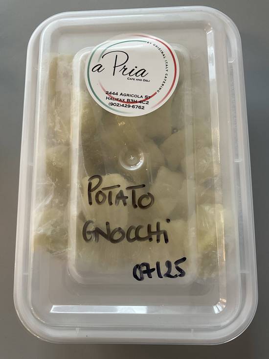 Homemade gnocchi frozen