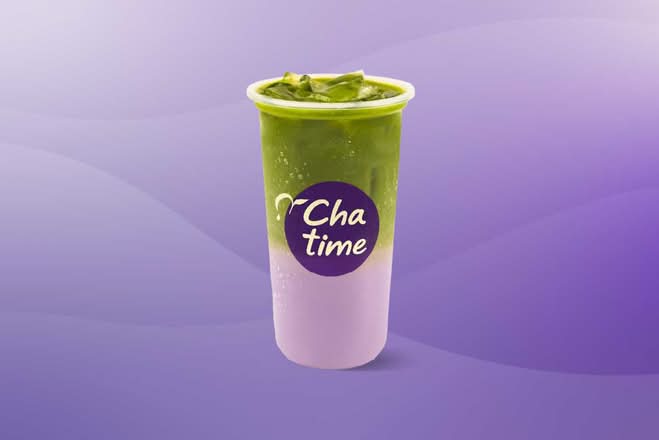 Ube Matcha Milk Tea