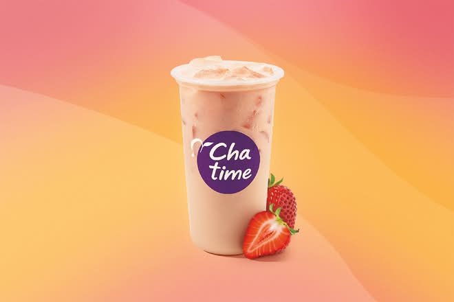 Strawberry Jasmine Milk Tea