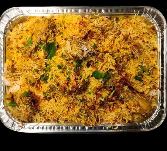 Large tray Ghee roast Kaju Chicken Biryani