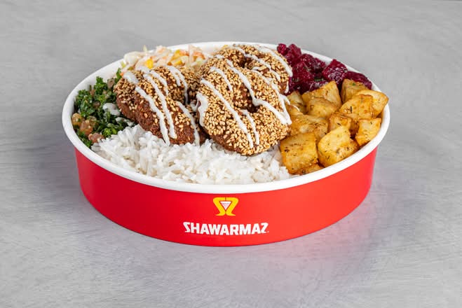 Bol végé avec falafel / Falafel veggie bowl