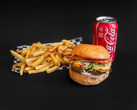 Jerk Chicken Burger Combo