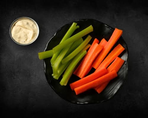 Carrot + Celery + 1 Dip
