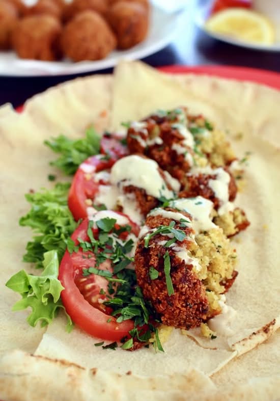 Crunchy Falafel Wrap
