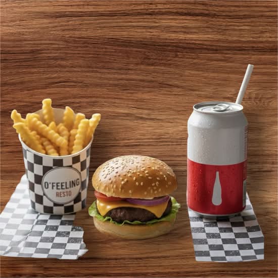 Trio burger poulet