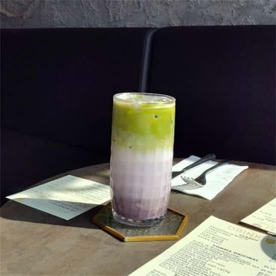 Ube Matcha Latte