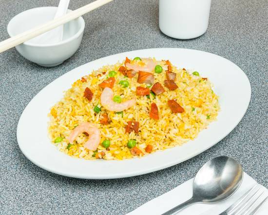 Shrimp and BBQ Pork Fried Rice