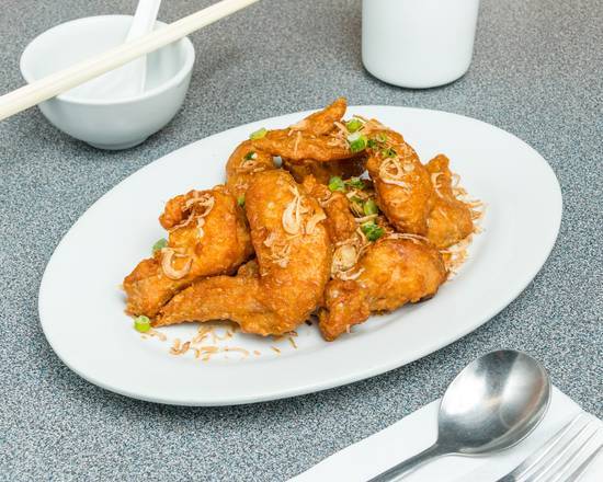 Dry Garlic Chicken Wings