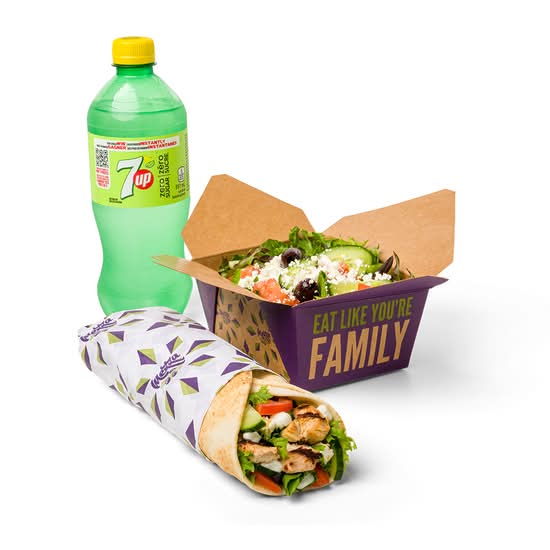 Souvlaki Wrap Combo