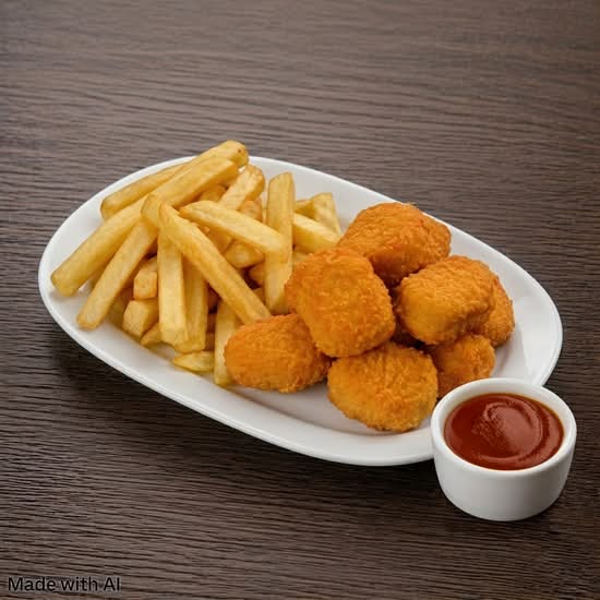Chicken Bites with Fries