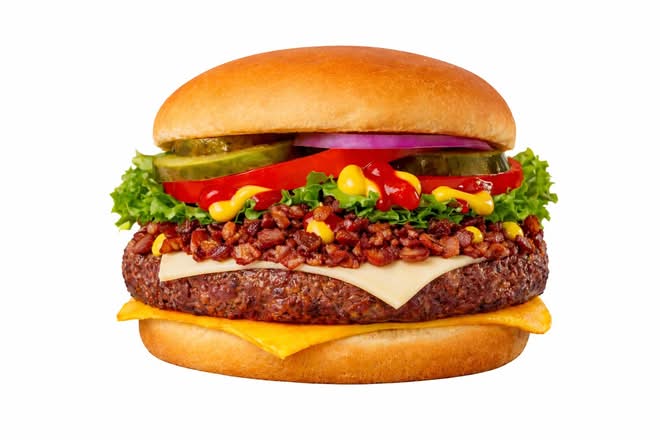 Steak Bacon, Swiss  & Cheddar Burger  COMBO