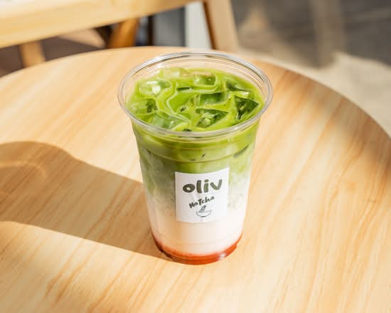 Strawberry Matcha (Iced)