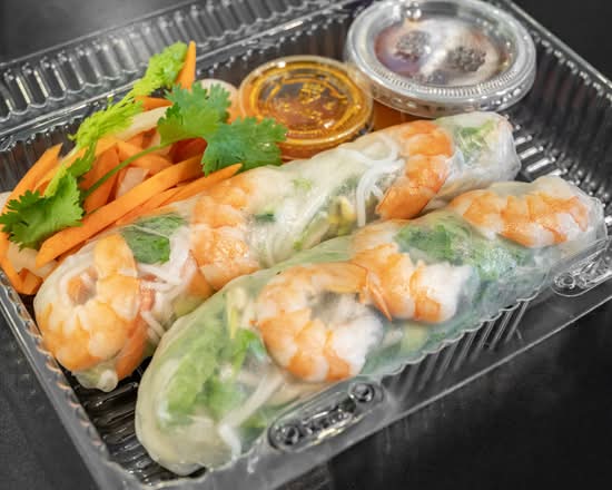Boiled Shrimp Fresh Rice Paper Rolls