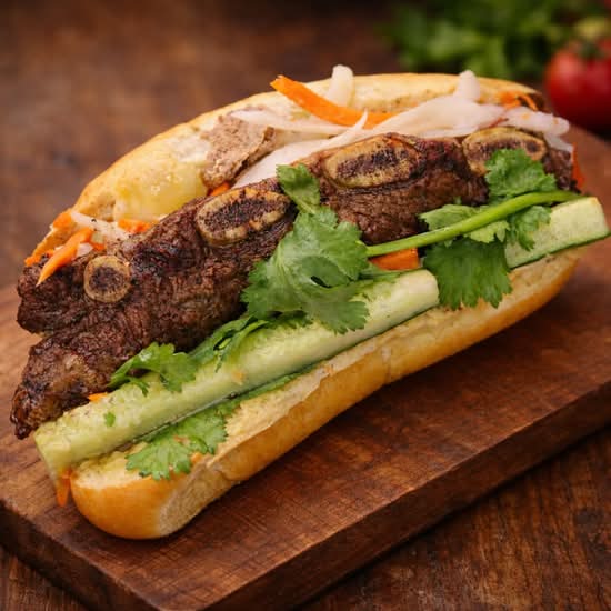 BBQ Beef Short Rib Sandwich